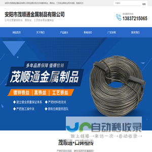 镀锌铁丝 | 黑铁丝 | 工艺铁丝 | 安阳市茂顺通金属制品有限公司